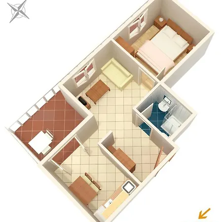 Διαμέρισμα By The Sea Jezera, Murter - 5123 *